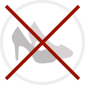 お受付できない靴